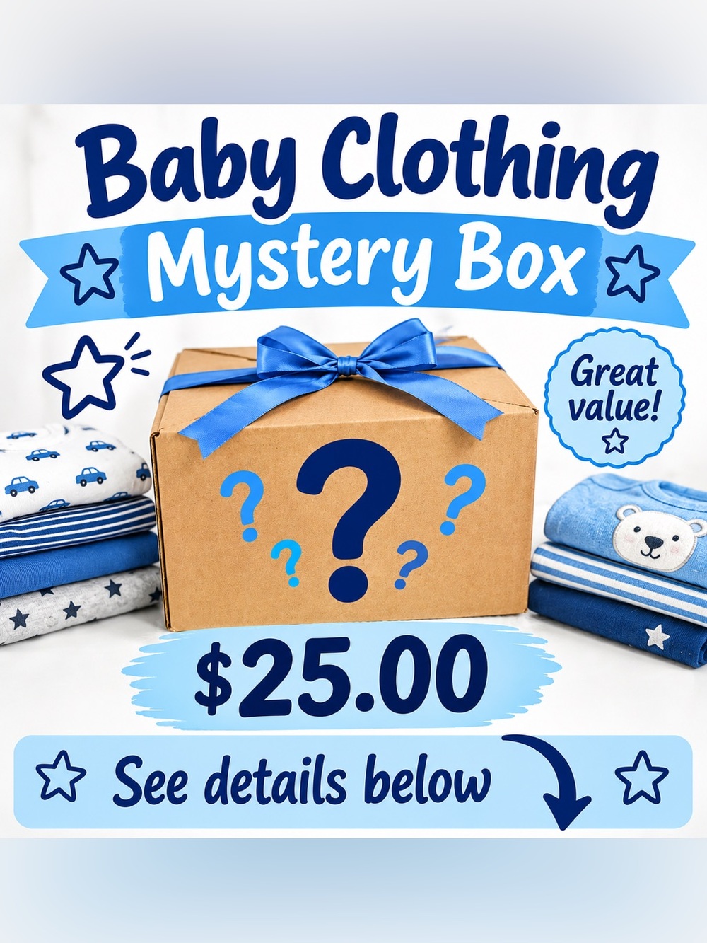 Baby Boy Clothing Mystery Bundle - Amazing Deal !